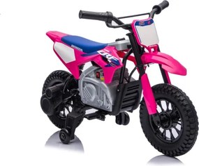 Elektrická motorka HONDA CFR450R ružová