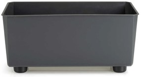 PLASTOVÝ KVETINÁČ SALVIA 28,5X17 CM ANTRACITOVÁ