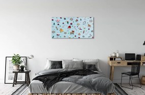 Sklenený obraz Čačky cukroví dekorácie 140x70 cm