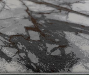 Koberec Lotus 9302 GREY – sivý s abstraktným vzorom Rozmer: 40x60 cm