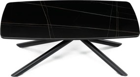 Konferenčný stolík čierny mramor AHG-X7227 BK