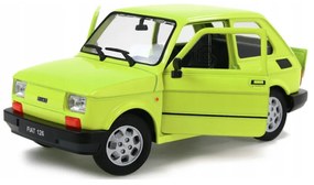 240660 Kovový model auta - Welly 1:21 - Fiat 126p Svetlo zelená