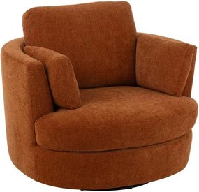 Červenooranzové kreslo Swivel - 100*109*89cm