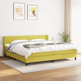 Boxspring posteľ s matracom zelená 200x200 cm látka 3129664