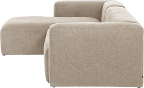 Béžová rohová pohovka (ľavý roh) Blok – Kave Home