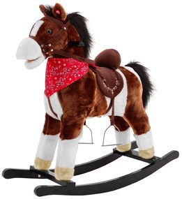 RAMIZ Hojdací koník Pony 74 cm - tmavo-hnedý