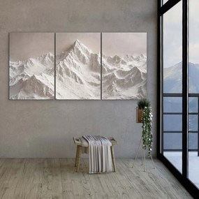 DUBLEZ | 3-dielny obraz hory - Snežné ticho