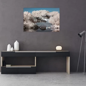 Obraz - Rozkvitnuté stromy v Ázii (90x60 cm)