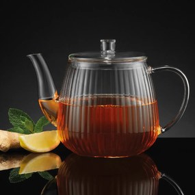 Džbán s drážkovaným dizajnom Curly – žiaruvzdorné sklo 1,2 l