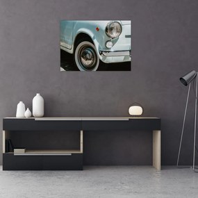 Sklenený obraz - Retro auto Fiat (70x50 cm)