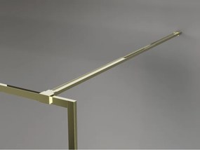 Mexen, Mexen Kioto-XF sprchová stena s rámom 60 x 202 cm, grafit 10 mm, zlatá - 800-060-104-50-40-X