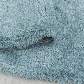 Koberec Fluffy Super Soft azúrový kruh
