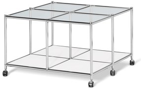 Konferenčný stolík na kolieskach »CN3«, biely