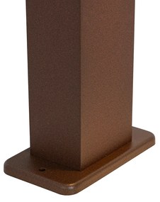 Priemyselné vonkajšie stĺpové svietidlo hrdzavohnedé 30 cm IP44 - Baleno