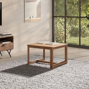 Konferenčný stolík z dubového dreva v prírodnej farbe 60x70 cm Unai – MOME