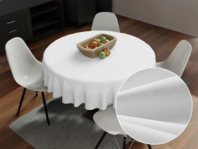 Biante Bavlnený okrúhly obrus MONI MO-020 Biely Ø 110 cm