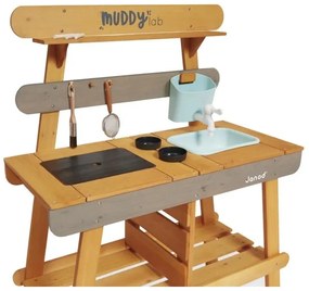 Janod - Vonkajšia drevená kuchynka MUDDY LAB