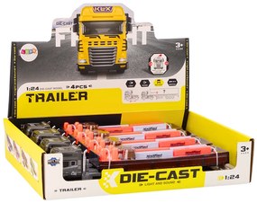 LEAN TOYS Kamión s prívesom TIR 1:24, príslušenstvo, zvuky