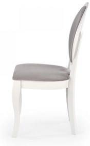 Jedálenská stolička Kol biela/sivá