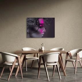 Sklenený obraz ženy (70x50 cm)