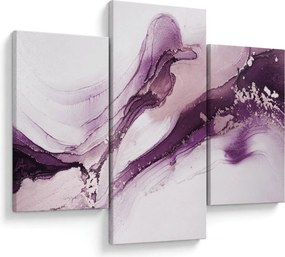 Obraz - Purple fluid art (90x60 cm)
