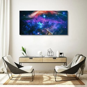 Obraz na plátne Priestor hviezdy nočná obloha