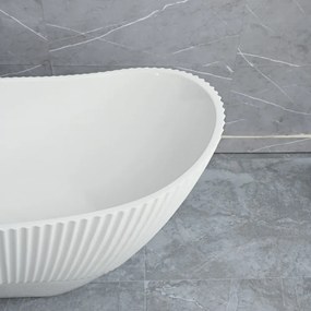 Voľne stojaca akrylátová vaňa REA ATENA 170x73 cm biela, sifón Click-Clack - biely