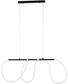 LED luster na lanku FLEXI LED/45W/230V 4000K čierny