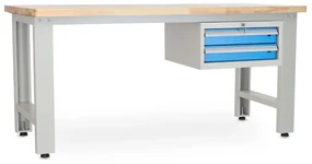 Dielenský stôl Solid OAK-02, 180 cm, závesný box, dub