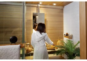 Bambusový držiak na kúpeľňové doplnky Compactor Spa
