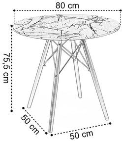 Jedálenský stôl PARIS čierny