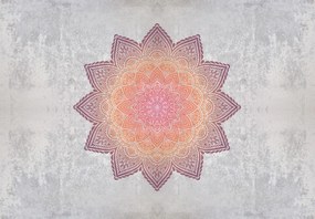 Fototapeta - Mandala s betónovým motívom (147x102 cm)