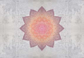 Fototapeta - Mandala s betónovým motívom (147x102 cm)