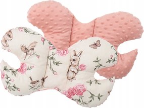 Obojstranné hniezdočko (kokon) pre bábätko - BABYMAM PREMIUM set 7v1 - Tajomná záhrada s marhuľovou minkou