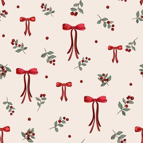 Polybavlnená obliečka na vankúš HOLLY BOWS POLY 45x45 cm, farebný
