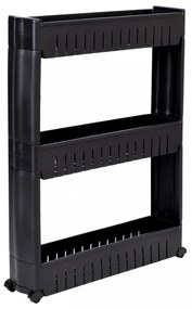 Kúpeľňový regál Tarika 71 cm čierny