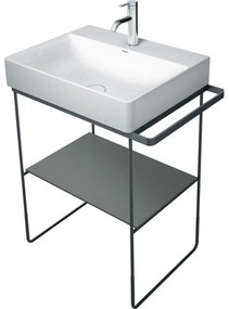 DURAVIT DuraSquare sklenená polička pre kovové podstavce 003101 a 003102, 570 x 380 x 8 mm, Flanel šedá, 0099648700