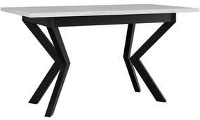 Jedálenský stôl Elarno 80 x 140/180 IV, Morenie: sonoma - L, Farby nožičiek: čierne kovové