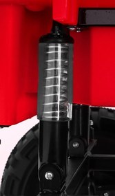 Ramiz Detská štvorkolka XL ATV 2,4 GHz na batérie červená na diaľkové ovládanie + pohon 4x4 + nosič batožiny + pomalý štart + EVA + LED a zvuky