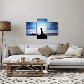 Obraz meditujúce ženy (90x60 cm)