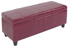 Skladovacia lavica Krien 112 x 45 x 45cm - Červená