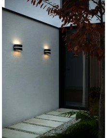 Nordlux - Vonkajšie nástenné svietidlo SIBELIS 1xE27/10W/230V IP44 čierna