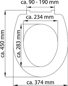 Eisl Sanitär WC sedadlo Duroplast Soft Close Raindrop High Gloss 82583