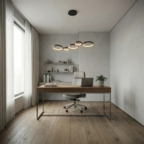 Toolight Toolight, LED stropné svietidlo 85cm, 35W, 4000K, 2000lm, APP1923-CP, čierna, OSW-66065