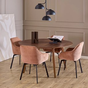 Jedálenský okrúhly stôl Roxby 140 cm orech