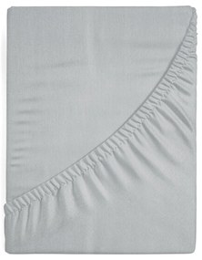 JERSEY PRESTIERADLO 140X200 CM, VÝŠKA 30 CM STRIEBORNÉ