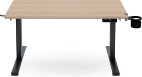 Elektrický stôl s reguláciou výšky ergonomický antracitový/dub sonoma,1200x600 mm: ARIA