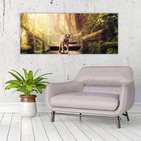 Obraz tigra (120x50 cm)