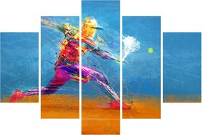 Obraz - Maľovaný tenista (150x105 cm)