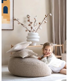 Svetlohnedý detský pohovkový vankúš z textílie buklé Star – Wigiwama